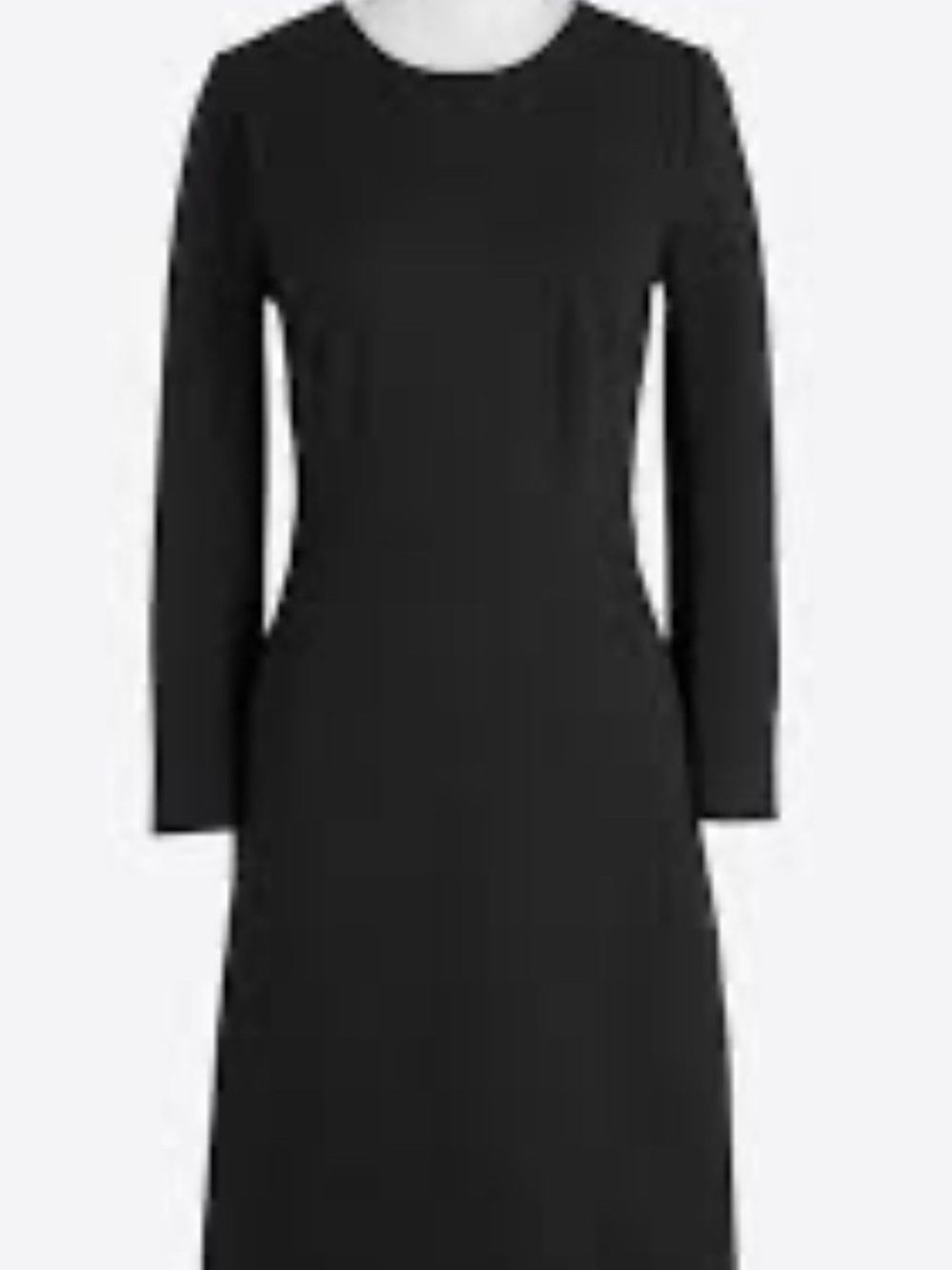 J. Crew Pointe Zip Black Women's Dress
